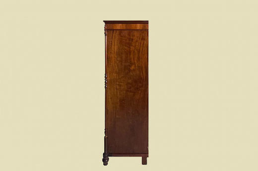 ANTIK Schrank Biedermeier VINTAGE Mahagoni Wäsche Kleiderschrank von 1820