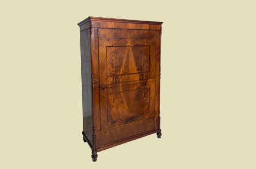 ANTIK Schrank Biedermeier VINTAGE Mahagoni Wäsche Kleiderschrank von 1820