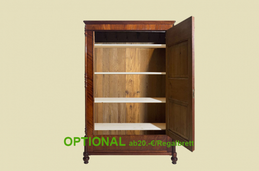 ANTIK Schrank Biedermeier VINTAGE Mahagoni Wäsche Kleiderschrank von 1820