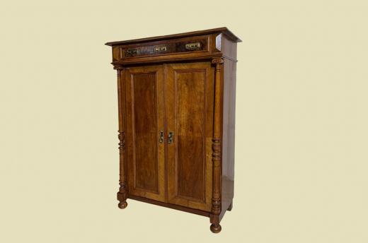 Vertiko ANTIK Gründerzeit VINTAGE Nußbaum Säulen Kommode Schrank von 1880