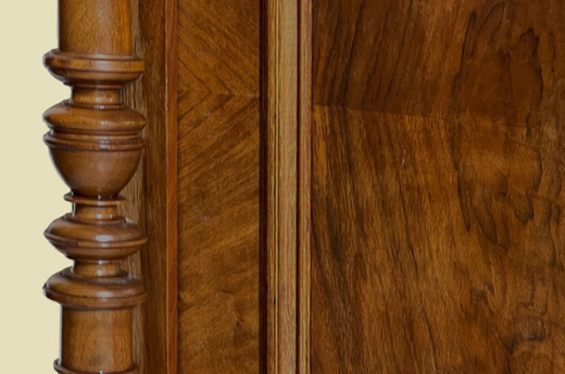 Vertiko ANTIK Gründerzeit VINTAGE Nußbaum Säulen Kommode Schrank von 1880