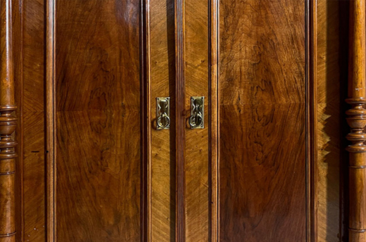Vertiko ANTIK Gründerzeit VINTAGE Nußbaum Säulen Kommode Schrank von 1880