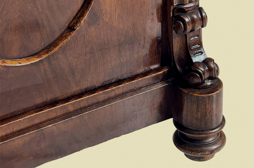 Große 90cm Kommode ANTIK Biedermeier VINTAGE Mahagoni Halbschrank von 1820