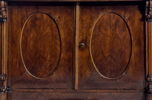 Große 90cm Kommode ANTIK Biedermeier VINTAGE Mahagoni Halbschrank von 1820