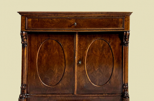 Große 90cm Kommode ANTIK Biedermeier VINTAGE Mahagoni Halbschrank von 1820