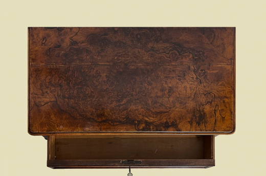 Große 90cm Kommode ANTIK Biedermeier VINTAGE Mahagoni Halbschrank von 1820
