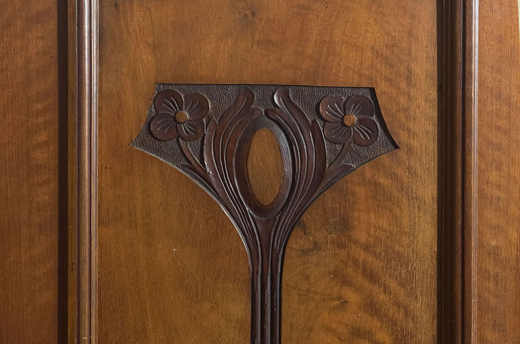 Kleiderschrank ANTIK Jugendstil VINTAGE Lebensbaum Schrank von 1920