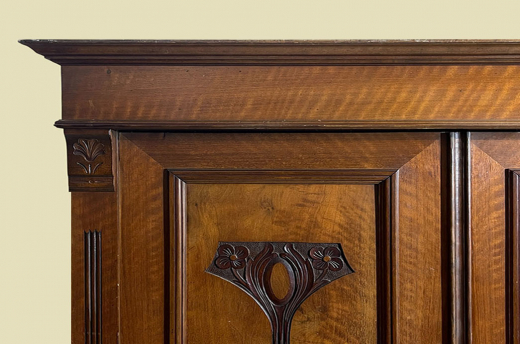 Kleiderschrank ANTIK Jugendstil VINTAGE Lebensbaum Schrank von 1920