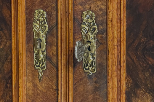 Vertiko ANTIK Gründerzeit VINTAGE Nußbaum Kommode Schrank von 1880