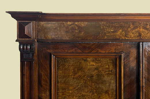 Kleiderschrank ANTIK Gründerzeit VINTAGE Nußbaum Schrank von 1880