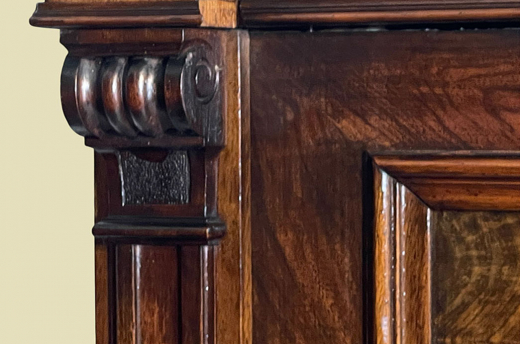 Kleiderschrank ANTIK Gründerzeit VINTAGE Nußbaum Schrank von 1880