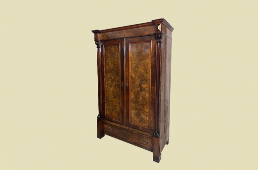 Kleiderschrank ANTIK Gründerzeit VINTAGE Nußbaum Schrank von 1880