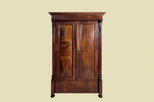 Kleiderschrank ANTIK Gründerzeit Nußbaum VINTAGE Schrank von 1880