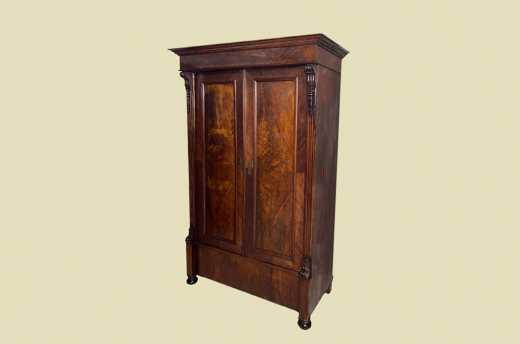 Kleiderschrank ANTIK Gründerzeit Nußbaum VINTAGE Schrank von 1880