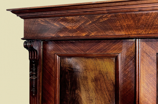 Kleiderschrank ANTIK Gründerzeit Nußbaum VINTAGE Schrank von 1880