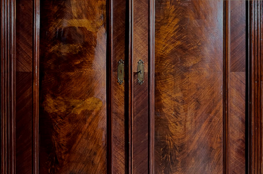 Kleiderschrank ANTIK Gründerzeit Nußbaum VINTAGE Schrank von 1880
