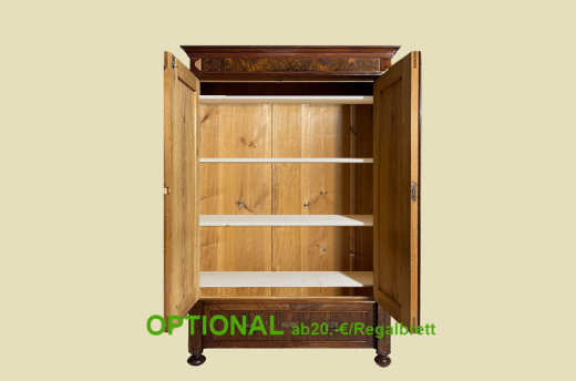 Kleiderschrank ANTIK Gründerzeit VINTAGE Nußbaum Säulen Schrank von 1880