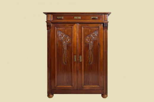 Vertiko ANTIK Jugendstil VINTAGE Lebensbaum Kommode Schrank von 1920