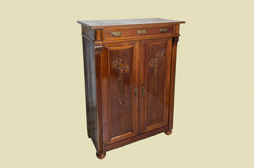 Vertiko ANTIK Jugendstil VINTAGE Lebensbaum Kommode Schrank von 1920