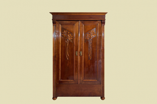 Kleiderschrank ANTIK Jugendstil VINTAGE Lebensbaum Schrank von 1920