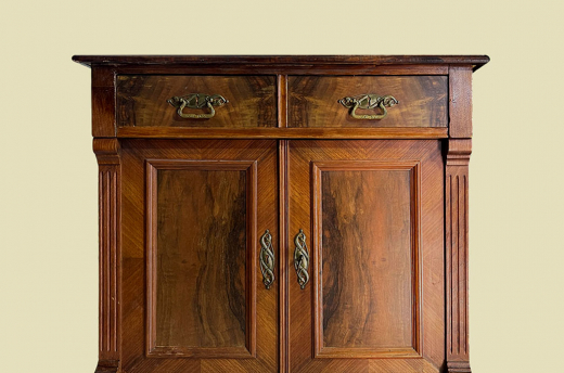 Kommode ANTIK Gründerzeit VINTAGE Nußbaum Halbschrank Schrank von 1880