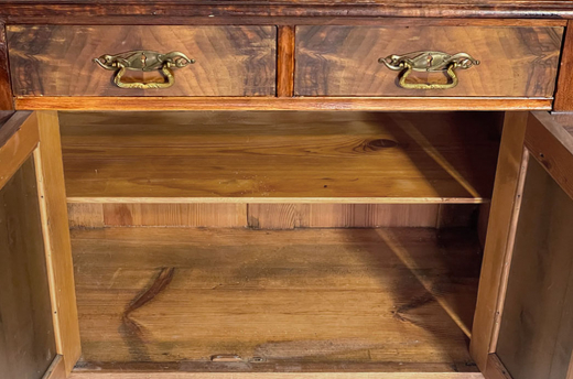 Kommode ANTIK Gründerzeit VINTAGE Nußbaum Halbschrank Schrank von 1880
