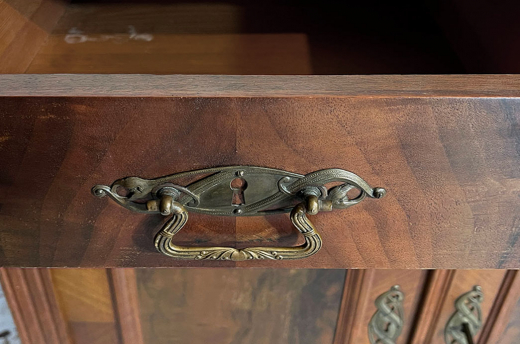 Kommode ANTIK Gründerzeit VINTAGE Nußbaum Halbschrank Schrank von 1880