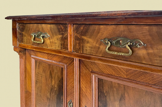 Kommode ANTIK Gründerzeit VINTAGE Nußbaum Halbschrank Schrank von 1880