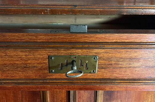 Vertiko ANTIK Jugendstil Lebensbaum VINTAGE Aufsatz Kommode Schrank von 1920