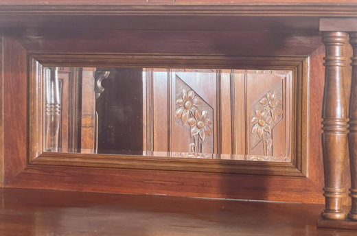 Vertiko ANTIK Jugendstil Lebensbaum VINTAGE Aufsatz Kommode Schrank von 1920
