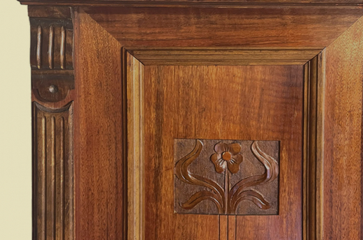 Vertiko ANTIK Jugendstil Lebensbaum VINTAGE Aufsatz Kommode Schrank von 1920