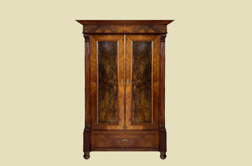 Kleiderschrank ANTIK Gründerzeit Nußbaum VINTAGE Schrank von 1880