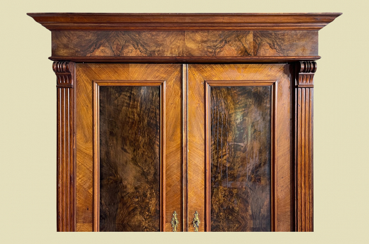 Kleiderschrank ANTIK Gründerzeit Nußbaum VINTAGE Schrank von 1880