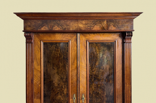 Kleiderschrank ANTIK Gründerzeit Nußbaum VINTAGE Schrank von 1880