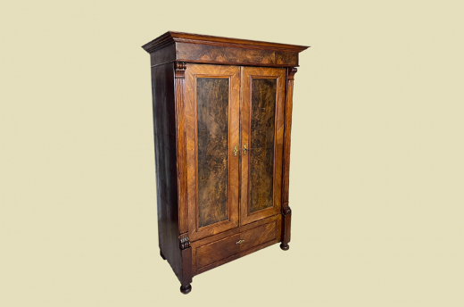Kleiderschrank ANTIK Gründerzeit Nußbaum VINTAGE Schrank von 1880