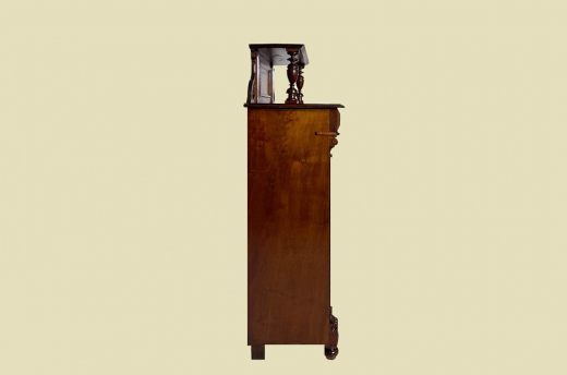 Vertiko ANTIK Gründerzeit Nußbaum Kommode Schrank Aufsatz von 1880