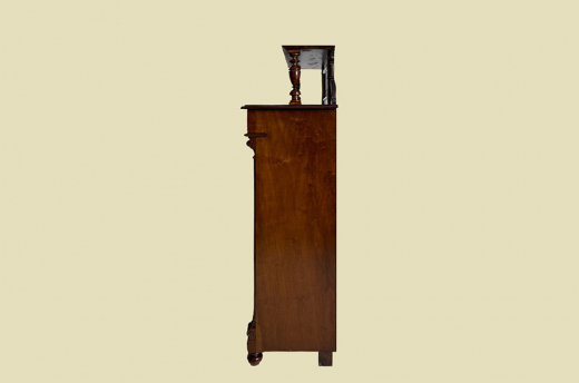 Vertiko ANTIK Gründerzeit Nußbaum Kommode Schrank Aufsatz von 1880