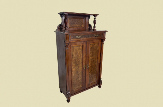 Vertiko ANTIK Gründerzeit Nußbaum Kommode Schrank Aufsatz von 1880