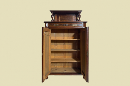 Vertiko ANTIK Gründerzeit Nußbaum Kommode Schrank Aufsatz von 1880
