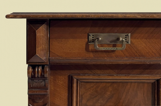 Kommode ANTIK Gründerzeit VINTAGE Nußbaum Halbschrank Schrank von 1880