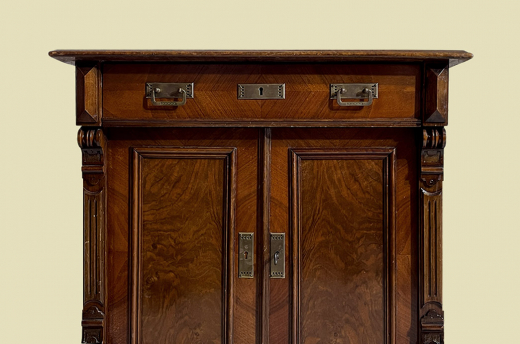 Kommode ANTIK Gründerzeit VINTAGE Nußbaum Halbschrank Schrank von 1880