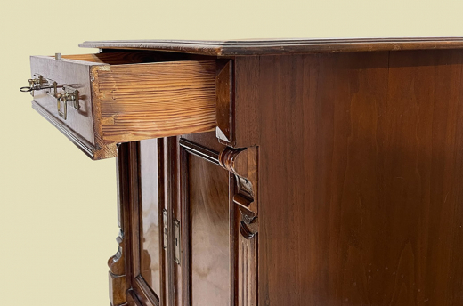 Kommode ANTIK Gründerzeit VINTAGE Nußbaum Halbschrank Schrank von 1880