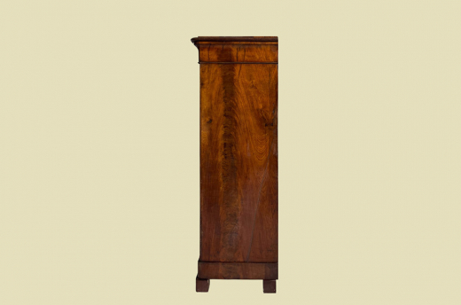 BLENDER Schrank Biedermeier Antik Handpoliert Mahagoni Wäscheschrank von 1820