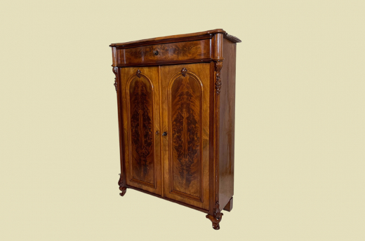 Edel Vertiko ANTIK Louis Philippe Mahagoni VINTAGE Schrank Kommode von 1840