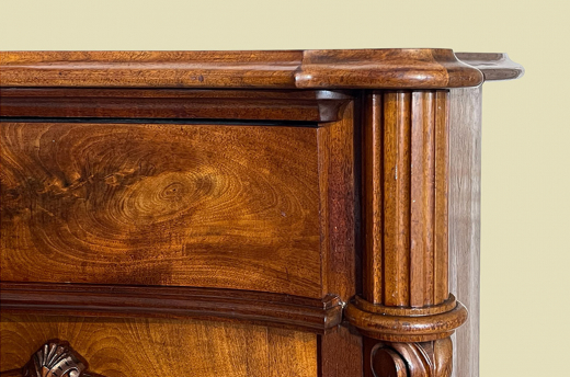 Edel Vertiko ANTIK Louis Philippe Mahagoni VINTAGE Schrank Kommode von 1840