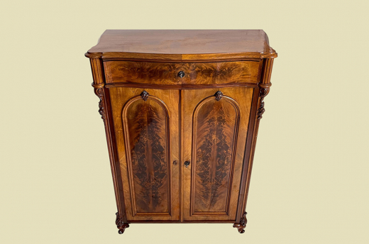 Edel Vertiko ANTIK Louis Philippe Mahagoni VINTAGE Schrank Kommode von 1840