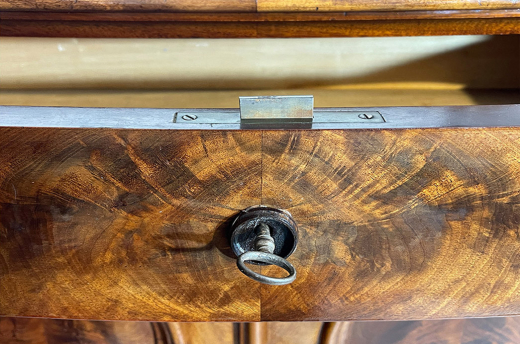Edel Vertiko ANTIK Louis Philippe Mahagoni VINTAGE Schrank Kommode von 1840