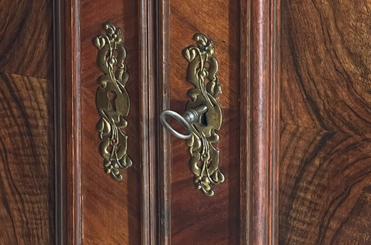 Vertiko ANTIK Gründerzeit VINTAGE Nußbaum Kommode Schrank von 1880