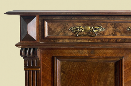 Vertiko ANTIK Gründerzeit VINTAGE Nußbaum Kommode Schrank von 1880