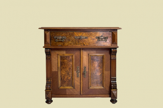 Kommode ANTIK Gründerzeit VINTAGE Nußbaum Halbschrank Schrank von 1880